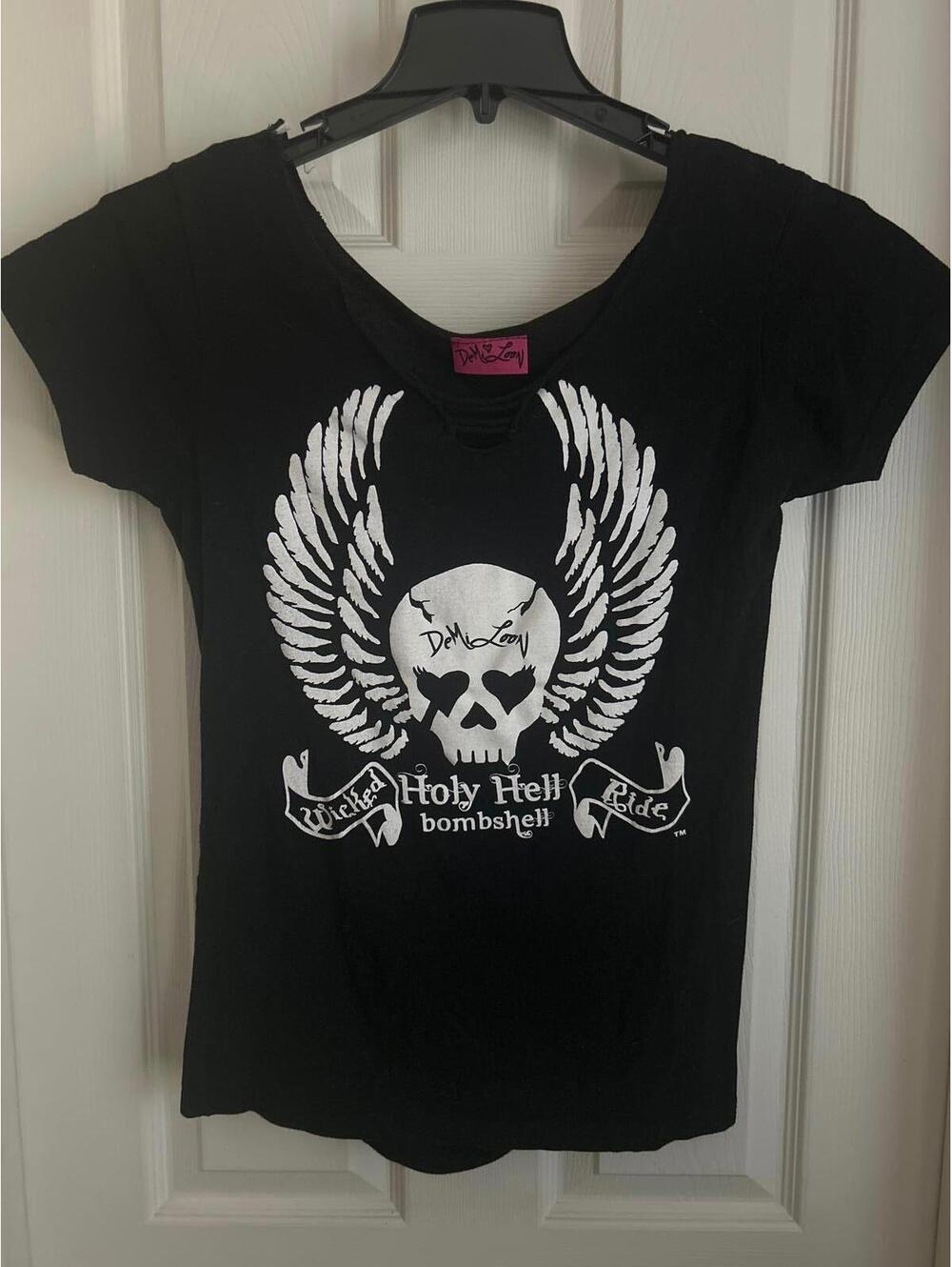Demi Loon Holy Hell Bombshell Top sz XL